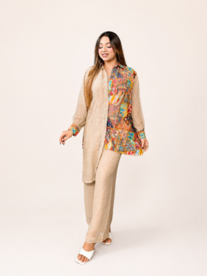Premium Cotton Linen Co-Ord Set - Sienna Harmony