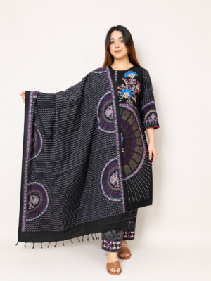 Premium Embroidered Three Piece - Veloura