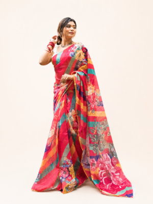 Premium Half Silk Saree - Rupkotha