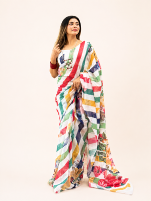 Premium Half Silk Saree - Rongtuli