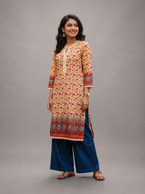 Arunima - Premium Printed Cotton Kurti